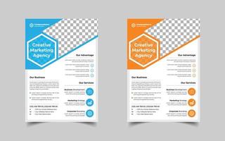 Digital marketing and Corporate business flyer design template design, Conference or event flyer vector