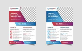 Digital marketing and Corporate business flyer design template design, Conference or event flyer vector