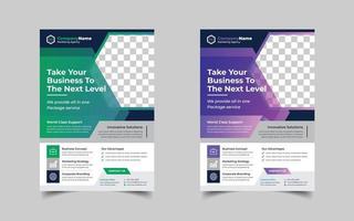 Digital marketing and Corporate business flyer design template design, Conference or event flyer vector