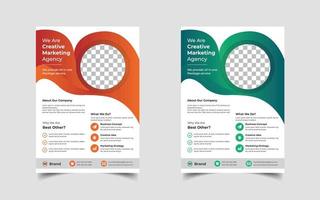 Digital marketing and Corporate business flyer design template design, Conference or event flyer vector