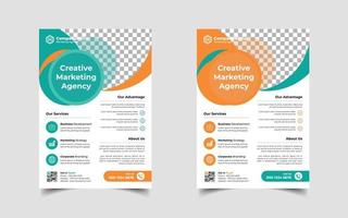 Digital marketing and Corporate business flyer design template design, Conference or event flyer vector