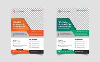 Digital marketing and Corporate business flyer design template design, Conference or event flyer vector