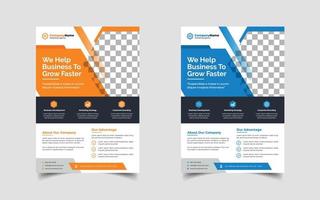 Digital marketing and Corporate business flyer design template design, Conference or event flyer vector