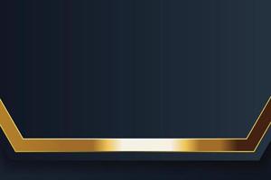 diseño de banner dorado con estilo minimalista moderno lujo dorado vector