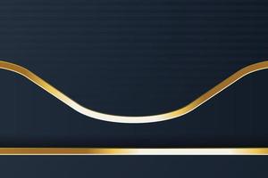 gold banner design with minimalist modern style gold luxury vector