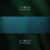 banner Wave Lines Pattern an Abstract Stripe Background, Vector