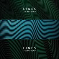 banner Wave Lines Pattern an Abstract Stripe Background, Vector