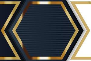 gold banner design with minimalist modern style gold luxury vector