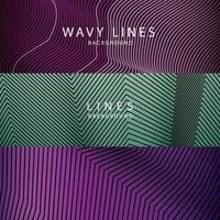 banner Wave Lines Pattern an Abstract Stripe Background, Vector