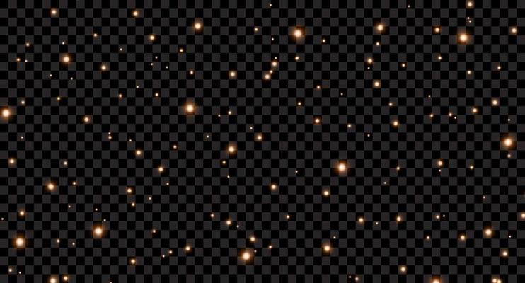 Vector magic glow. Sparkling light, sparkle dust. Sparkling magical dust. Vector illustration