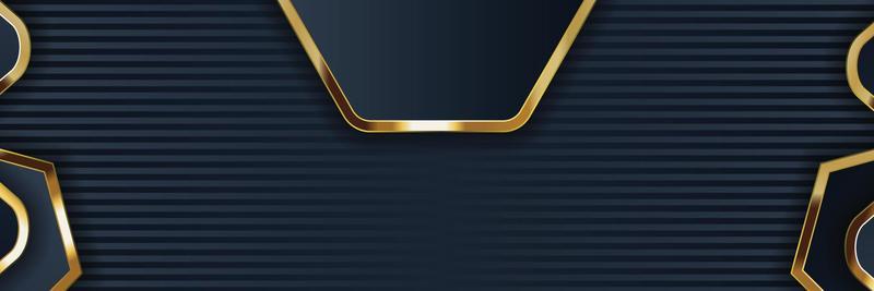 gold banner design with minimalist modern style gold luxury