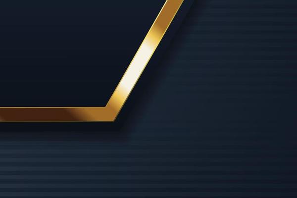 gold banner design with minimalist modern style gold luxury