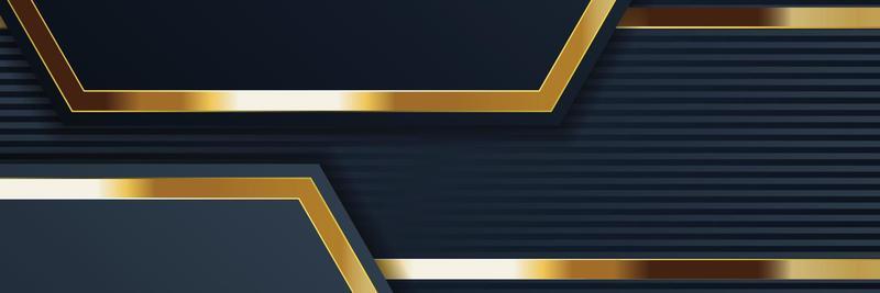gold banner design with minimalist modern style gold luxury