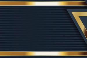 gold banner design with minimalist modern style gold luxury vector