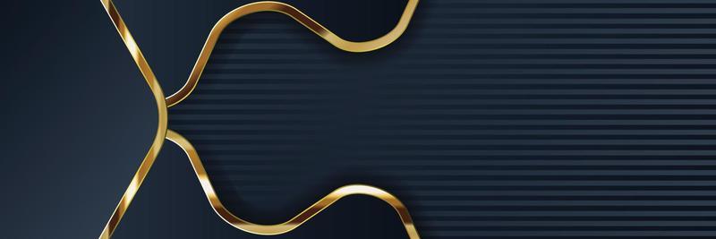 gold banner design with minimalist modern style gold luxury