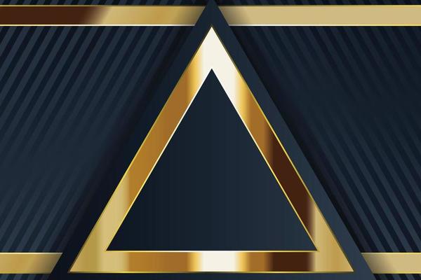 gold banner design with minimalist modern style gold luxury