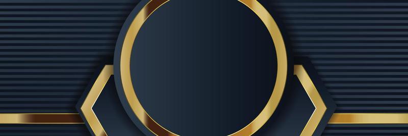 gold banner design with minimalist modern style gold luxury