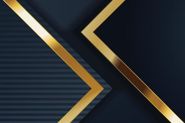 gold banner design with minimalist modern style gold luxury