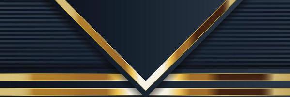 gold banner design with minimalist modern style gold luxury vector