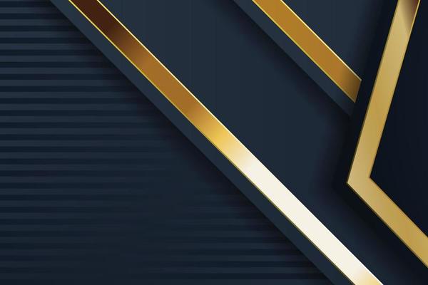 gold banner design with minimalist modern style gold luxury