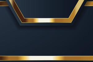 diseño de banner dorado con estilo minimalista moderno lujo dorado vector