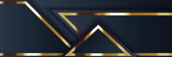 gold banner design with minimalist modern style gold luxury vector