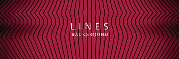 banner Wave Lines Pattern an Abstract Stripe Background, Vector
