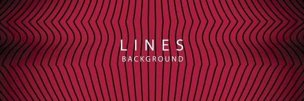 banner Wave Lines Pattern an Abstract Stripe Background, Vector