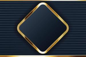 gold banner design with minimalist modern style gold luxury vector