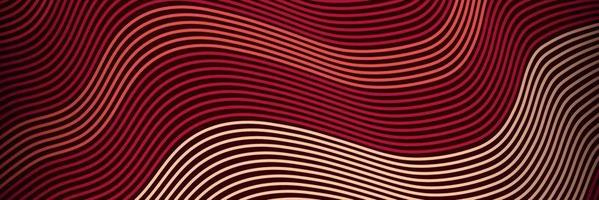 banner Wave Lines Pattern an Abstract Stripe Background, Vector