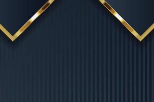 gold banner design with minimalist modern style gold luxury vector