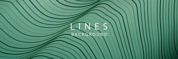 banner Wave Lines Pattern an Abstract Stripe Background, Vector