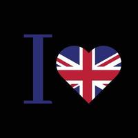 I love england vector