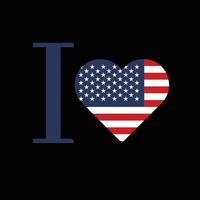 I love america vector