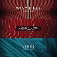 banner Wave Lines Pattern an Abstract Stripe Background, Vector