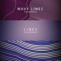 banner Wave Lines Pattern an Abstract Stripe Background, Vector