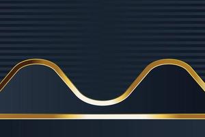 gold banner design with minimalist modern style gold luxury vector