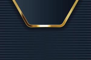 diseño de banner dorado con estilo minimalista moderno lujo dorado vector