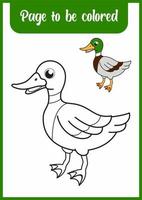 cute duck design for kids vector