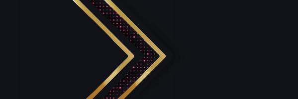 Tablero de fondo de vector abstracto de banner dorado para diseño de texto y mensaje moderno. ilustración vectorial