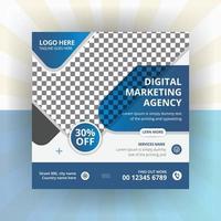 Creative business marketing promotion social media post, Digital web banner design Free Vector