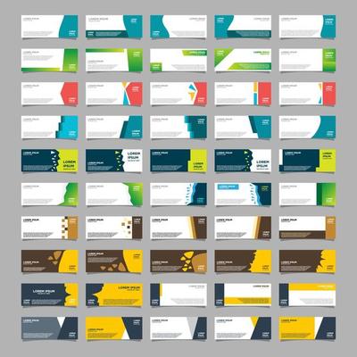 Giant collection of banners for business