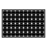 panel solar color negro vector