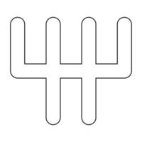 Speed shifter icon black color vector illustration .
