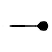 Dart arrow black icon . vector