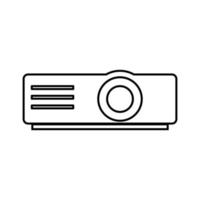 Projector black color icon . vector