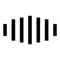 Digital signal black icon . vector