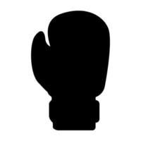 Boxing glove black color vector