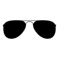 lentes color negro vector