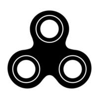 Hand spinner black icon . vector